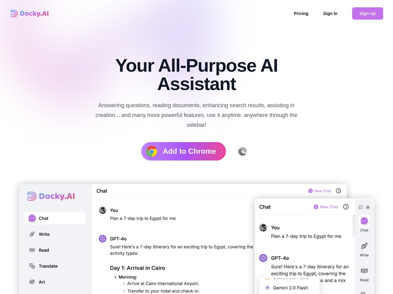 Docky AI官网入口|Docky AI在线使用|Docky AI官方网页版网址-小石头