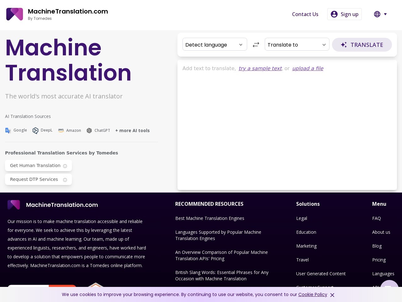 Machine Translation官网入口|Machine Translation在线使用|Machine Translation官方网页版网址-小石头