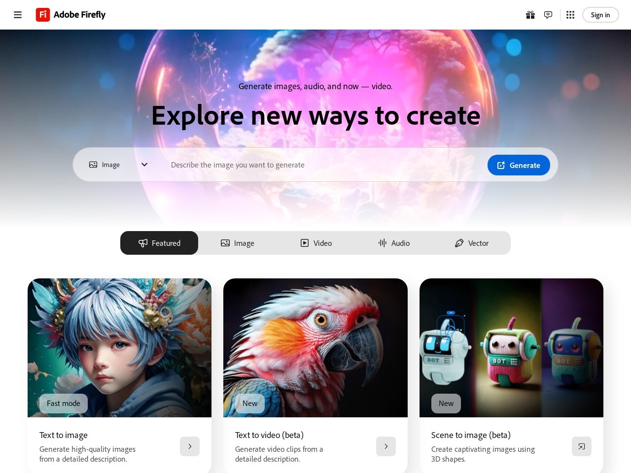 Adobe Firefly官网入口|Adobe Firefly在线使用|Adobe Firefly官方网页版网址-小石头