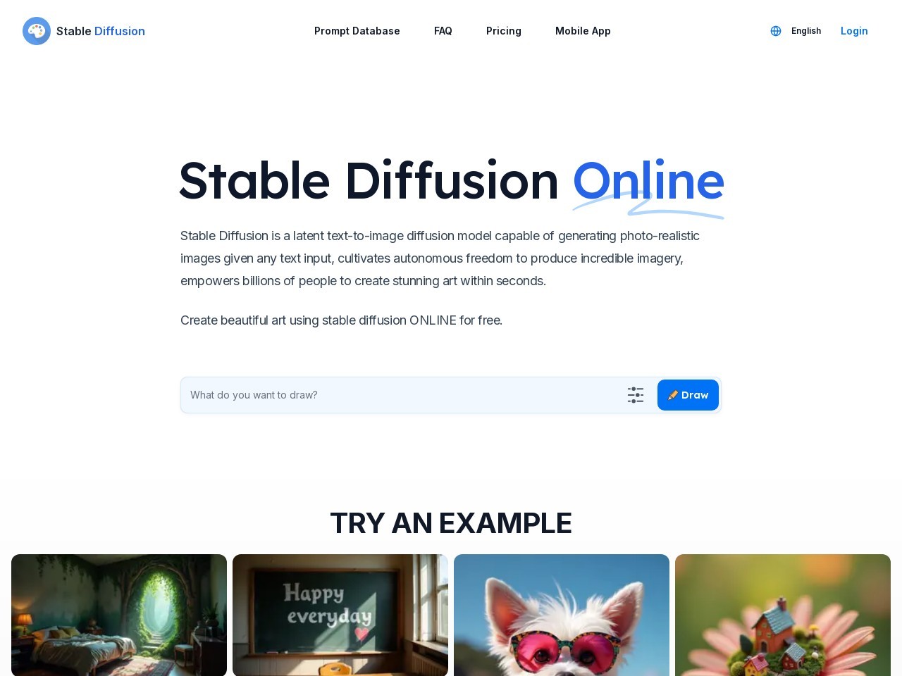 Stable Diffusion Online官网入口|Stable Diffusion Online在线使用|Stable Diffusion Online官方网页版网址-小石头