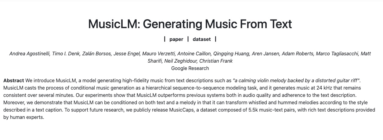 MusicLM官网入口|MusicLM在线使用|MusicLM官方网页版网址-小石头